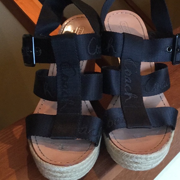 Coach Shoes - Coach High wedge heel sandal brunch chic travel mother day brunch shopping walk